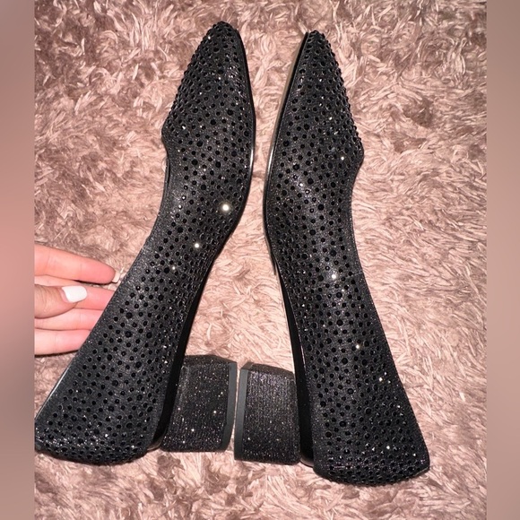 J.Renee Black block heels 11 wedding guest prom bridesmaid NWOT - Picture 6 of 10